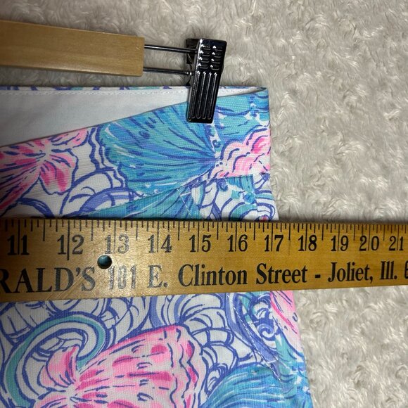 Lilly Pulitzer Women's Chipper Shorts Size 4 Raising Shell Pink Blue Seashells - Picture 5 of 7
